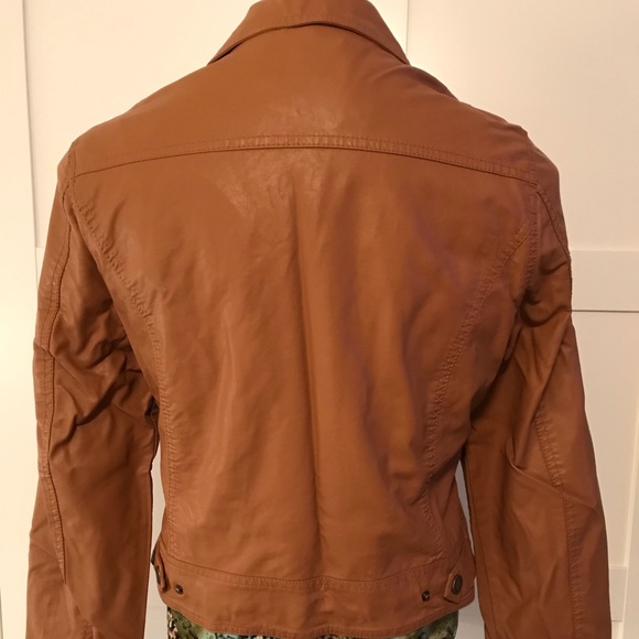 {BOGO} Joujou Faux Leather Jacket - Saddle - Picture 4 of 7